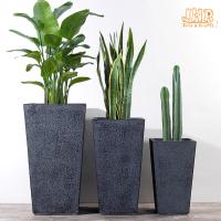 Potenciômetros da resina do plantador de Clay Flower Pots Outdoor Tall dos potenciômetros do jardim do MGO para plantadores modernos das flores