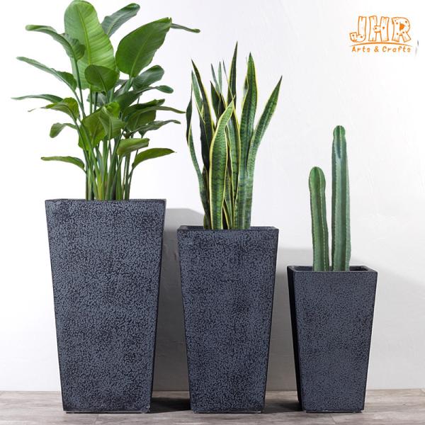 Potenciômetros da resina do plantador de Clay Flower Pots Outdoor Tall dos potenciômetros do jardim do MGO para plantadores modernos das flores