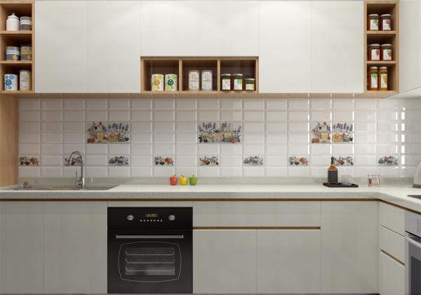 White Body Glossy Subway Porcelain Wall Tiles 75x152mm 150x305mm