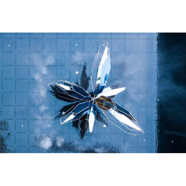 Hotel Pool Decorative Metal Sculpture Contemporary Modern Art Outdoor Sculpture