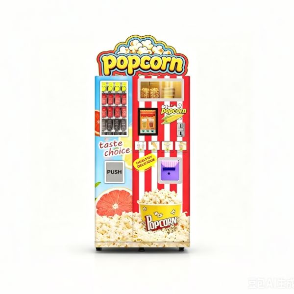 Multi-Flavor Popcorn Making Vending Machine - Fully Automatic & Ultra-Fast with 24/7 Unmanned Operation