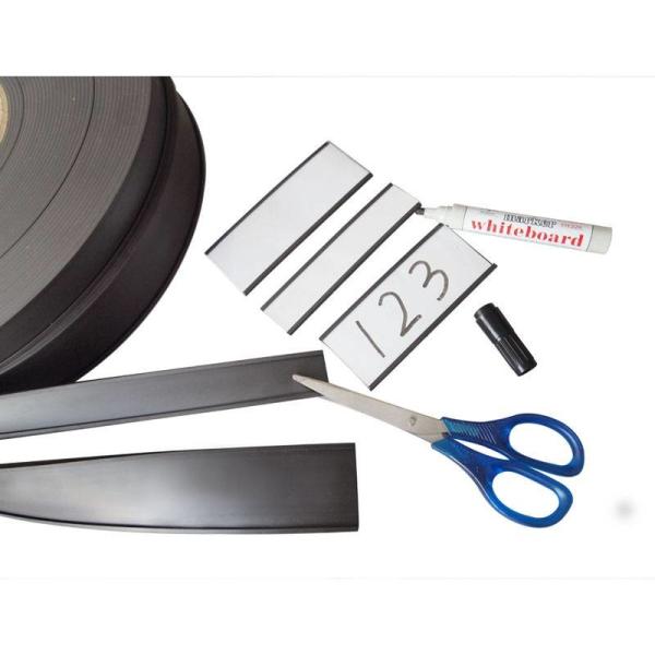 Держатели 3кс1 ярлыка канала к склада магнитные с белой бумагой и ясным фильмом