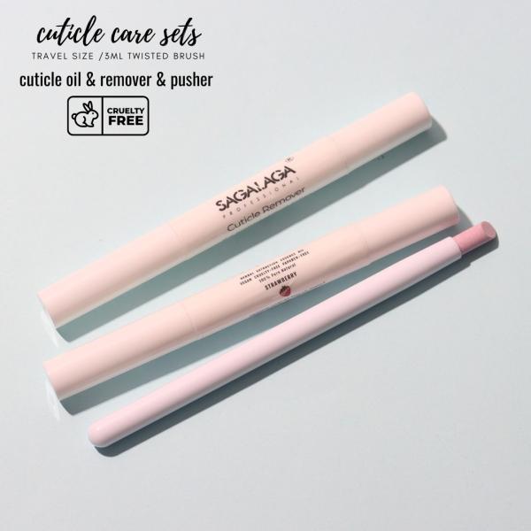 Healthy Formulate Nail Treatment Organic Cuticle Oil Twist Pen Custom Logo Cuticle Remover Liquid Manicure Pusher Tool Kit