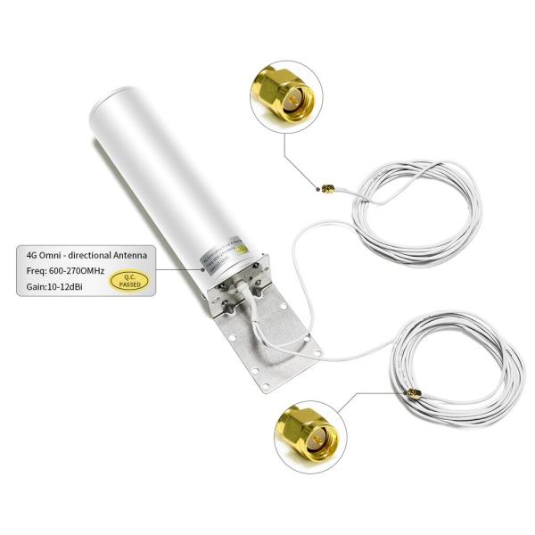 Venda direta 20dbi High Gain Double Wire Joint 3G 4G LTE Antenna para interior/exterior