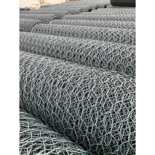 ASTM A 975 ПВХ с покрытием Gabion Baskets Двойная витая тканая сетка Fit Riverbank