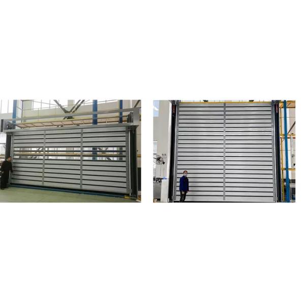 Metal Rolling High Speed Spiral Door Shutters Aluminum Alloy Anti Break Protection
