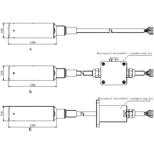 4 - датчик давления погружающийся 20мА, геотермический датчик воды ровный
