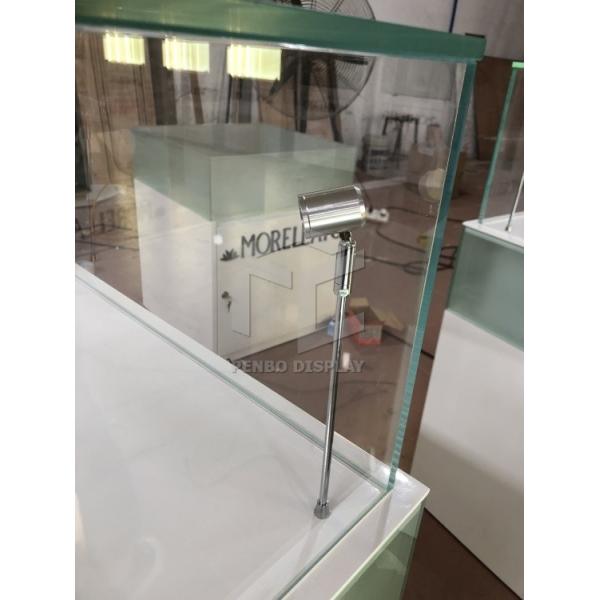 soportes de exhibición de lujo de la joyería de 400*400*2400m m para el ODM de gama alta de las tiendas