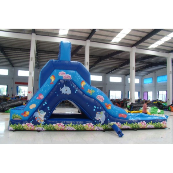 Inflatable Floating Water Slide Large Slide with Pool Inflatable Water Games