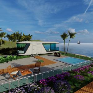 2025 nouvelle cabine spatiale maison amovible cabine spatiale préfabriquée B7