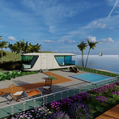 2025 New Space Cabin House Detachable Prefabricated Space Cabin B7 Cabin With Balcony Luxury Villa