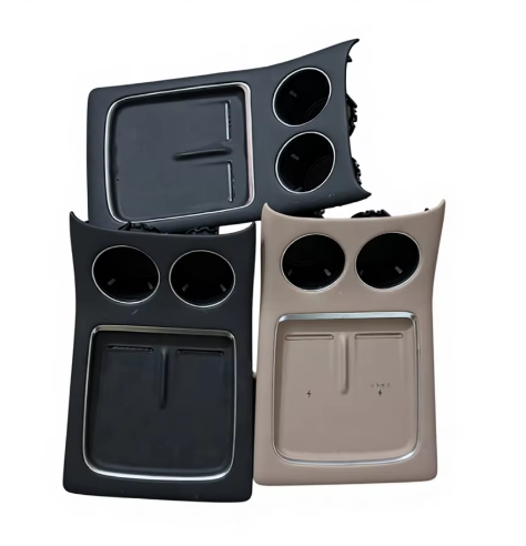 For Xiaopeng G9 Original Central Control Wireless Charging Panel with Dual Cup Holders.