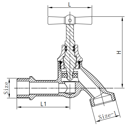 Sand Cast Chrome Plated Stopcock Tap DIN 259 Thread