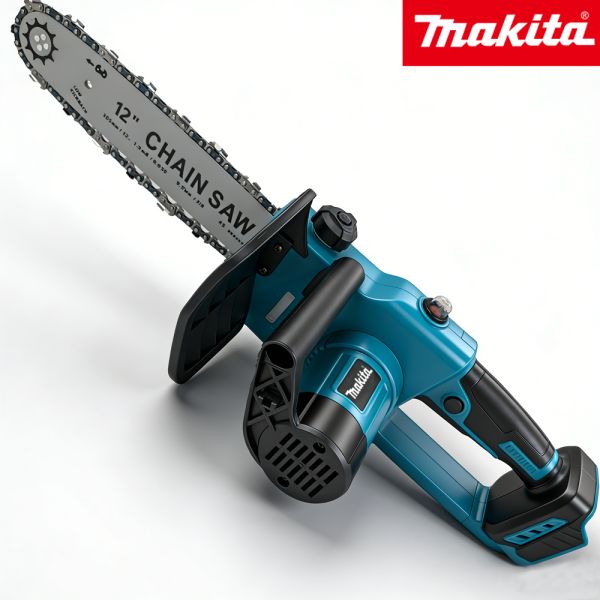 Makita High Efficiency 12-Inch Wireless Handheld Chainsaw High Frequency Brushless Motor Reliable Tools for Wood Saw Battery Durable