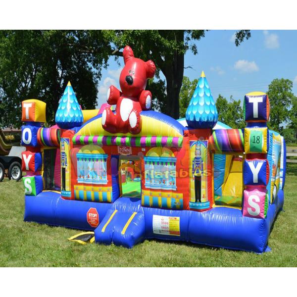 Замок городка игрушки раздувной скача ягнится парк атракционов товарного сорта