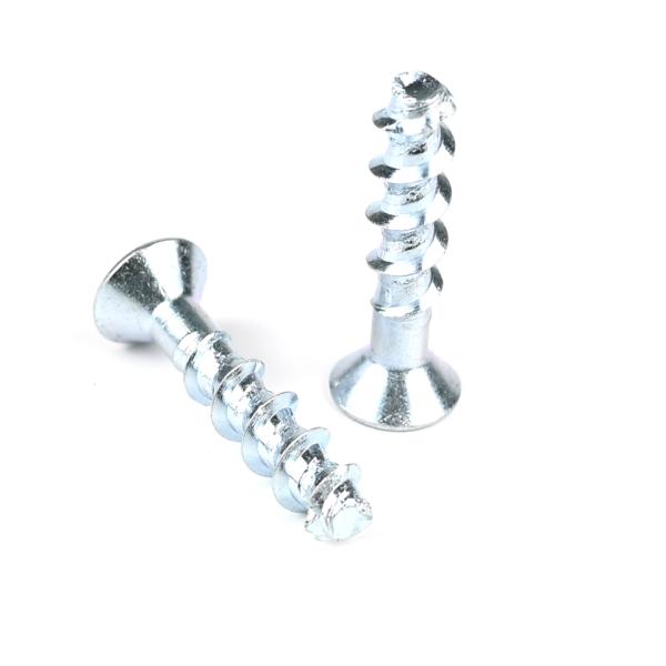 Zinc plaqué Hex Socket Tête plate béton vis d'ancrage auto-perçage d'ancrage M6 40 mm