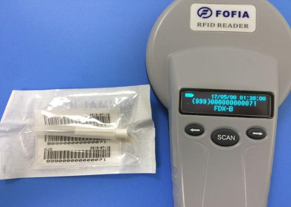 High Frequency USB Animal Tag Reader Handheld With 3 AA Power Supply