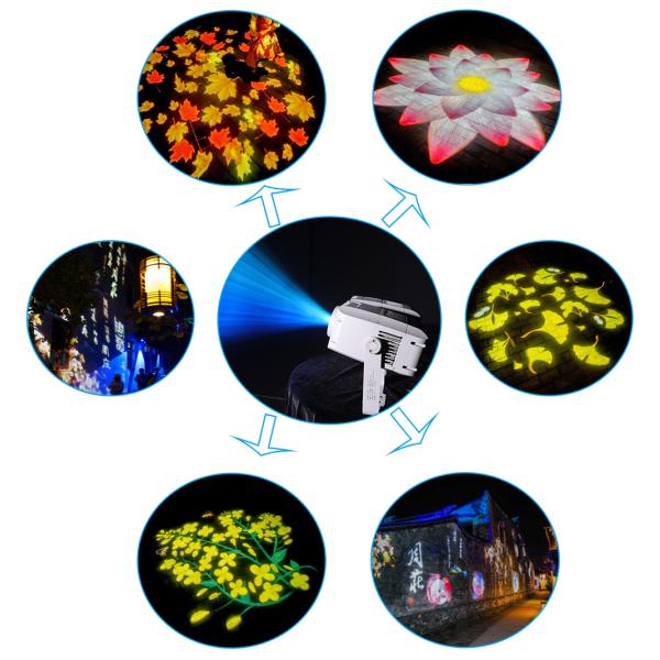 Высокое снабжение жилищем алюминиевого сплава репроектора Gobo определения 9359K на открытом воздухе