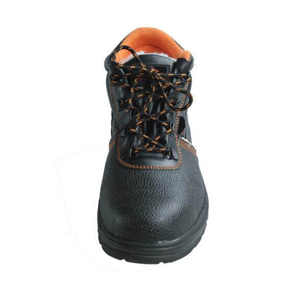 Genuine Leather Upper And Nylon Fabric Gusset Men Unisex Work Boots