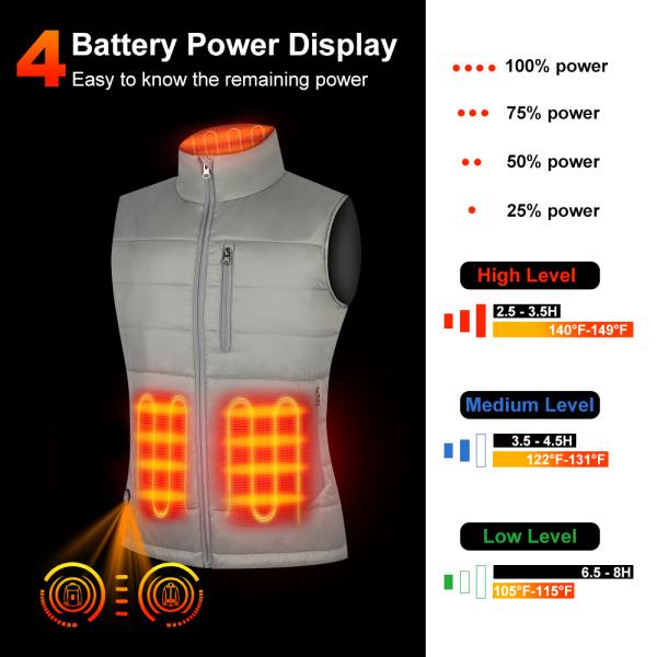 Les hommes de la meilleure qualité de femmes que le gilet passionné USB d'hiver a piqué la veste de douille ont capitonné Gilet
