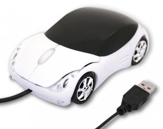 800 DPI Car Design Mouse Optical Computer Wired Mouse , Works On Most Of Surfaces Without A Mouse Pad
