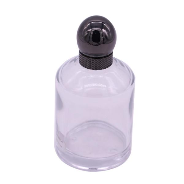 Le chapeau rond de luxe de parfum en métal de couvercle à visser de bouteille de parfum libèrent la conception