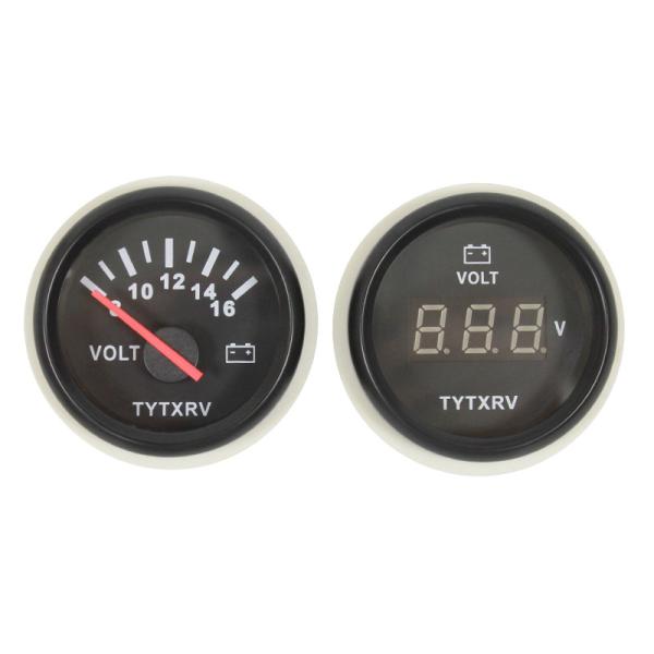 ponteiro automotivo de 52mm 24 calibres do volt para o auto iate do barco do caminhão rv