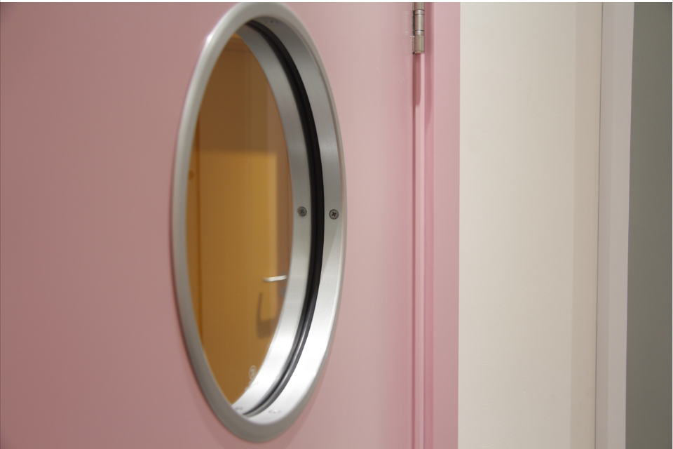 Fire Proof Steel Hospital Ward Doors Cleanroom Medical Invisible Hinge Door