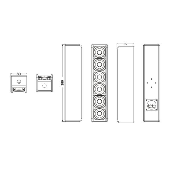 122dB 2 Inch Neodymium Full Range Speaker Combination Type