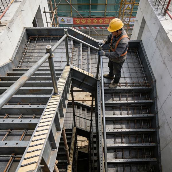 Steel Concrete Step Formwork corrosion resistant With Treated Steel Plates
