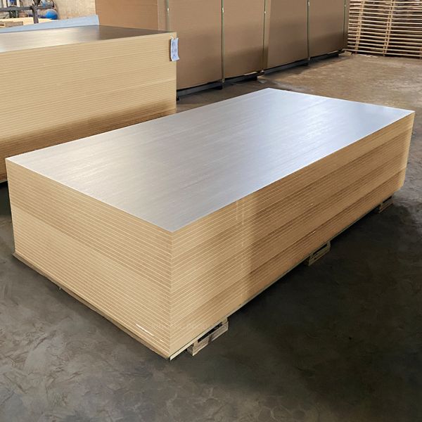 High Gloss White Melamine MDF Sheets Mirror Finish Luxury Series Anti Fingerprint