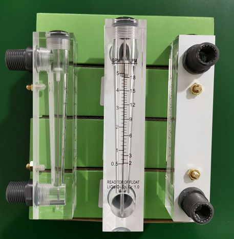 Water and Air Flowmeter 1/4 inch to 1 inch LZM Series Acrylic Panel with ± 4% Accuracy