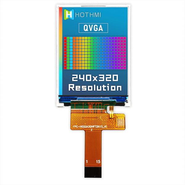 2 дисплей IPS TFT LCD дюйма, дисплей LCD температуры 240x320