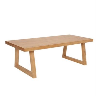 Office Building Nordic Art Assurance Customized Solid Wood Dining Table for Professional and Modern Design