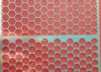 Couche en poudre Noir Aluminium Hexagonal Hole Ronde haut-parleur Grille Perçage Mesh métallique