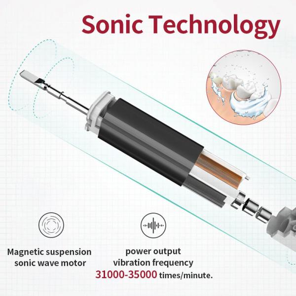 Multifunctional Sonic Smart Electric Toothbrush Pink Color Anti Sliding