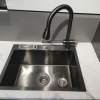 UltraDurable Stainless Steel Kitchen Sink Set with Integrated Faucet