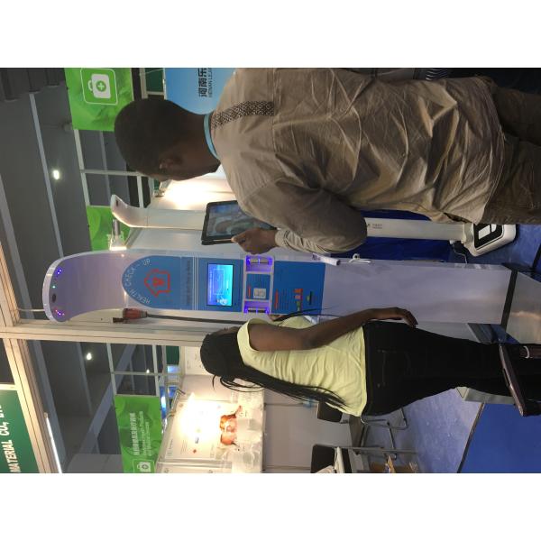 Medical Center White Ultrasonic Height and Weight Scale with Multi-Language Display