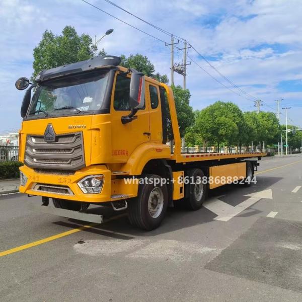 SINOTRUK HOWO Dépanneuse à plateau trois essieux 12 tonnes, dépanneuses à plateau un remorquage deux  Camion de remorquage