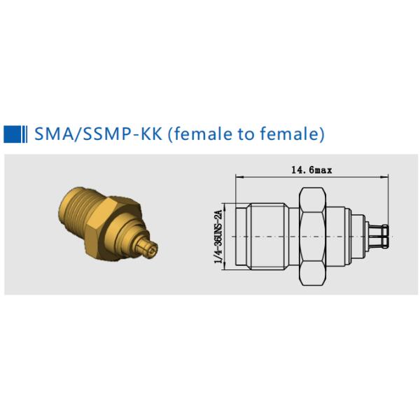 Женский к женскому радиочастотный коаксиальный RPMCX к SMA адаптер