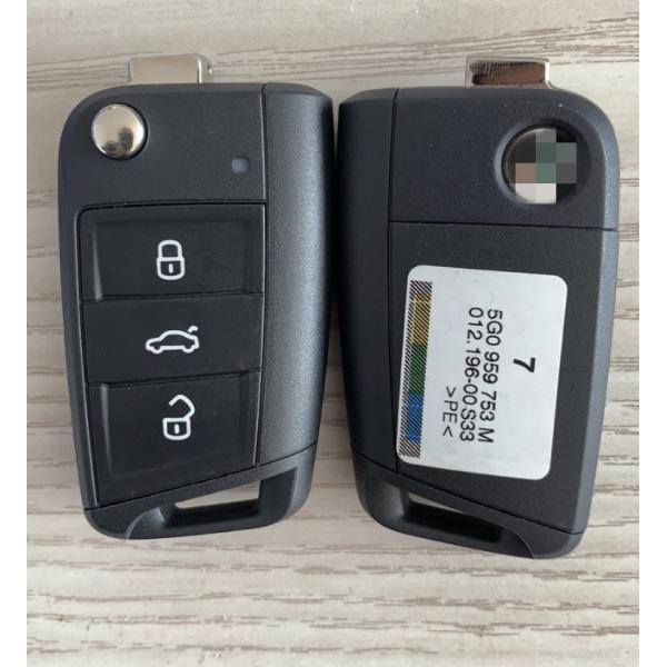 VW Golf Polo Touran ETC Car Remote Key 5G0 959 753 M Keyless Type Plastic Material
