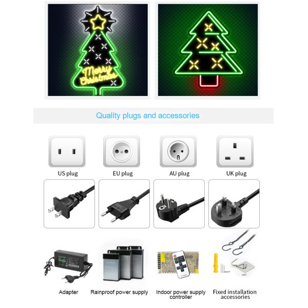 100lm Neon Acrylic Sign LED Decorative Lights 12V 3d Neon Letters