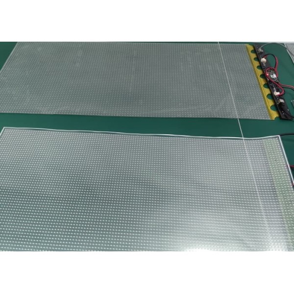 Indoor P6 LED Transparent Film Screen customizable transparent LED display for creative advertising and dynamic content presentation