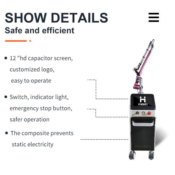 532nm Q Switched Nd Yag Laser Tattoo Removal Machine for Pigmentation Removal in 2024
