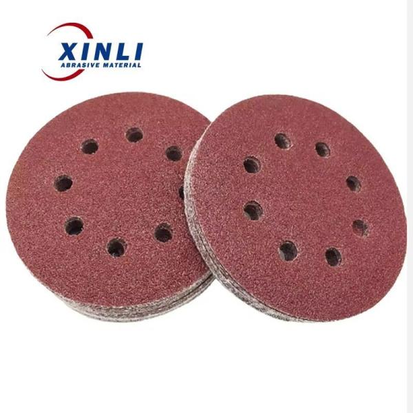 Customized 6 Inch Sanding Discs Round Porous Abrasive Sanding Disc For Car And Metal