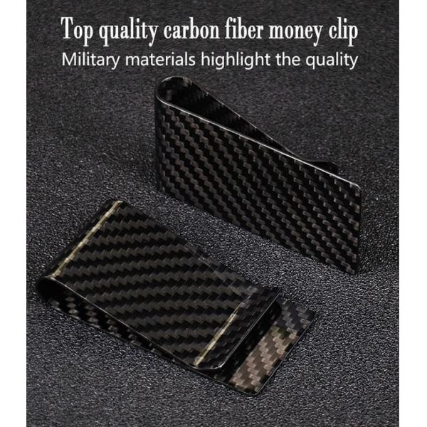 Зажимы денег волокна углерода стиля 70mm*37mm дела