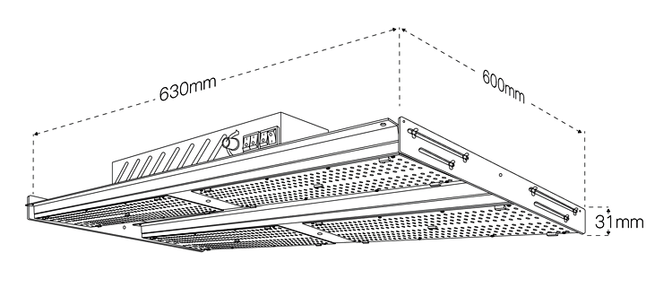 СИД 2.6umol/J 480W растет Heatsink светлой доски SAMSUNG LM301H алюминиевый