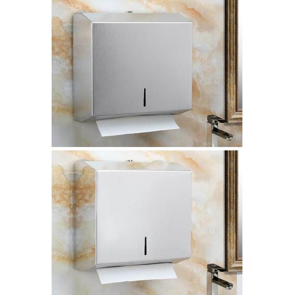 Wall Mounted Commercial Bathroom Hand Towel Dispenser Stainless Steel 304 Material