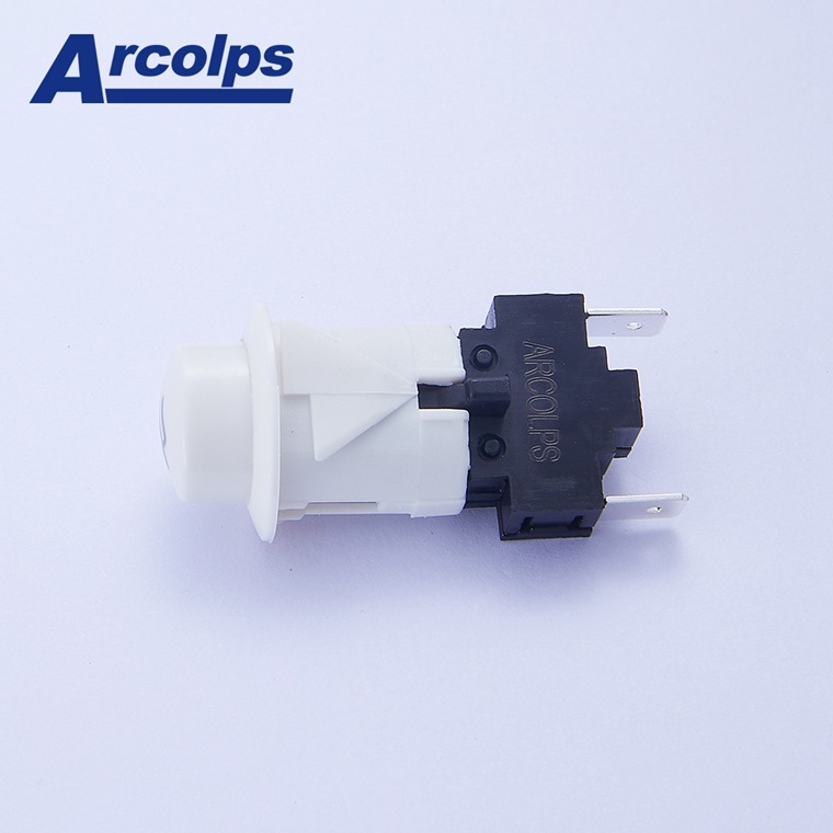 Long Lifespan Plastic Switch Black Cap Push Button Switch 10A 250V IP67