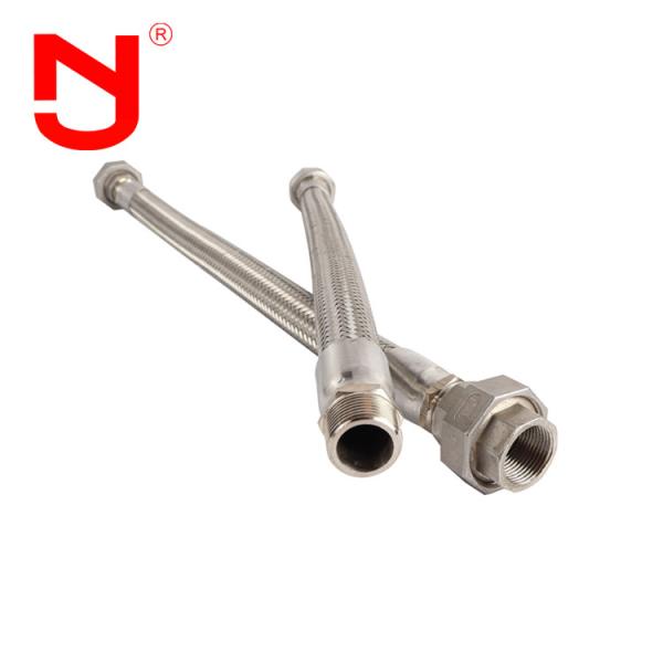 Stainless Steel Wire Braided Flexible Metal Hose Union Type Gas Pipe Fittings